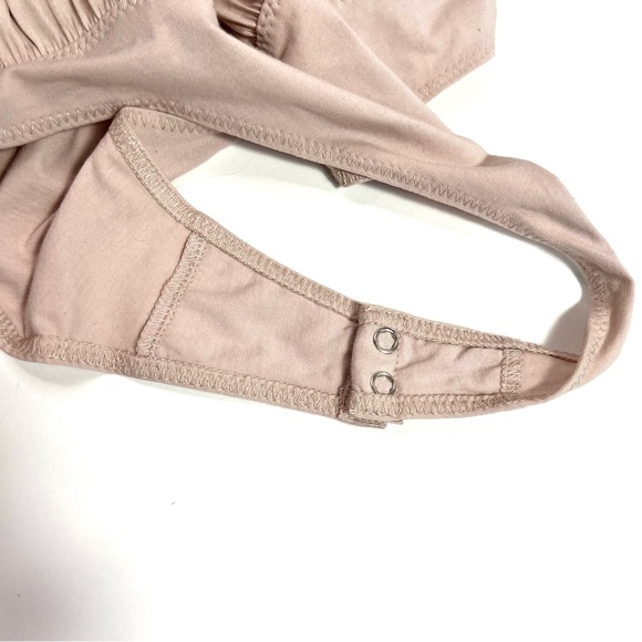 Free People Intimately Smockin’ and Rockin’ Bodysuit Champagne Pink Size Small - Picture 10 of 14